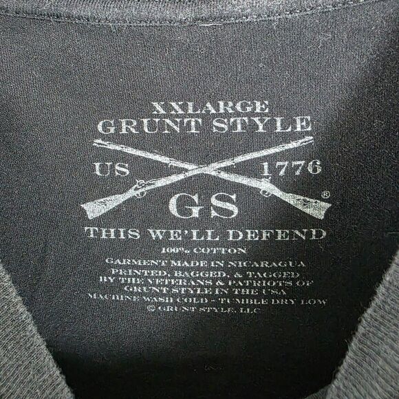 Grunt Style Men's F&ck Cancer T Shirt Size  2XL USA 1776 - Picture 5 of 9